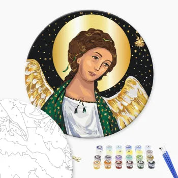 Okrągłe malowanie po numerach Strażnik Niebios ©Karina Zimina (rozmiar L) (RC00083L) (Copy)