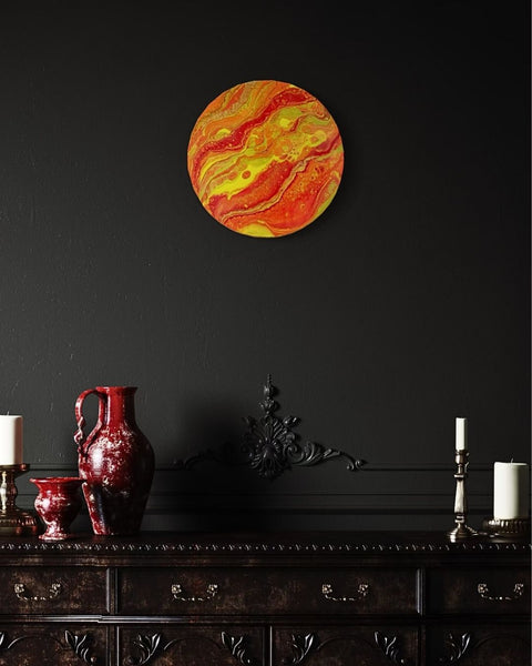 Zestaw do tworzenia Fluid art "Słońce"