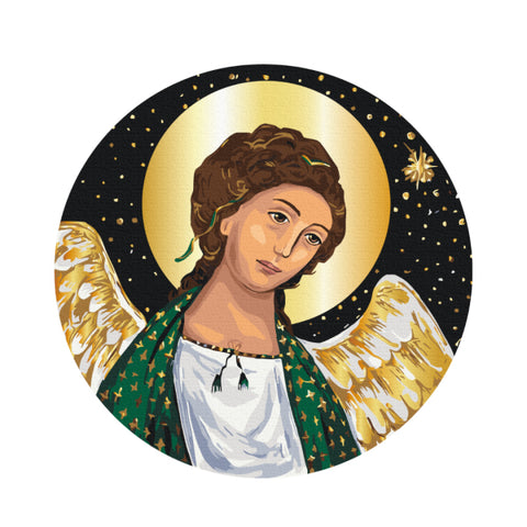 Okrągłe malowanie po numerach Strażnik Niebios ©Karina Zimina (rozmiar L) (RC00083L) (Copy)