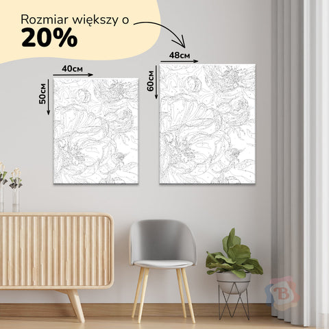 Malowanie po numerach Kwiat śliwy © Anastasiia Osmolovska (BS54283)