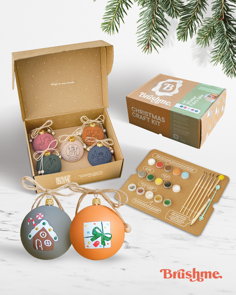 Zestaw do kolorowania bombek noworocznych „Zimowa bajka” (SETB1)