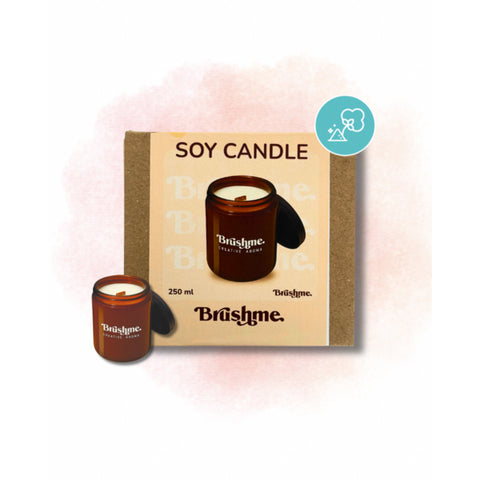 Świeca sojowa nalewana „Puder bawełniany” 250 ml (CC008)