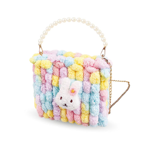 Zestaw do stworzenia torebki „Tęczowy króliczek” (BAG1)