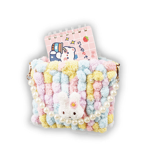 Zestaw do stworzenia torebki „Tęczowy króliczek” (BAG1)