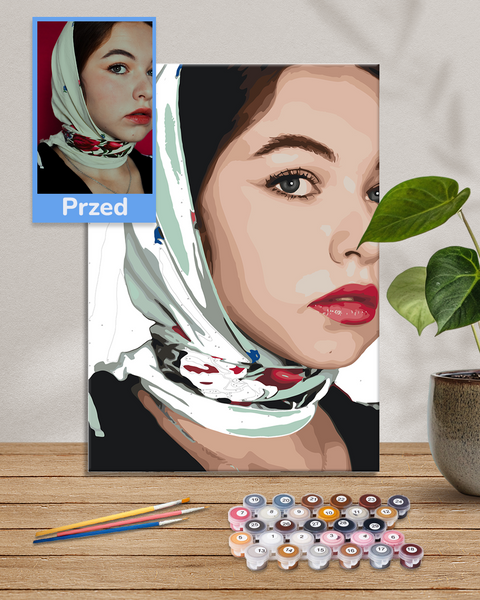 Malowanie po numerach z własnego zdjęcia - Portrety indywidualne