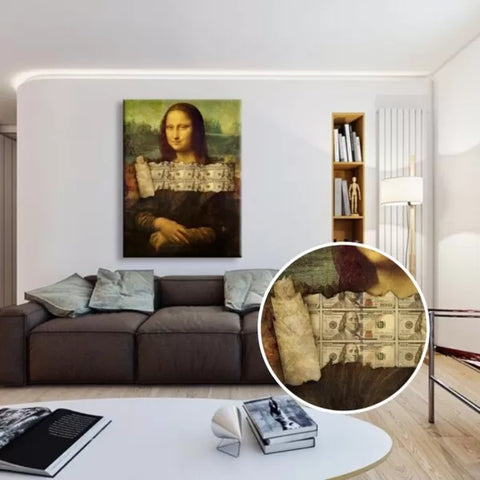 Obraz na płótnie Money Lisa (CN%)