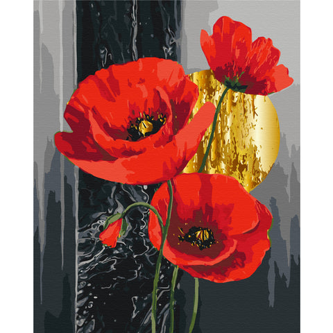 Malowanie po numerach Czerwone maki @annelia_art (BS54558)