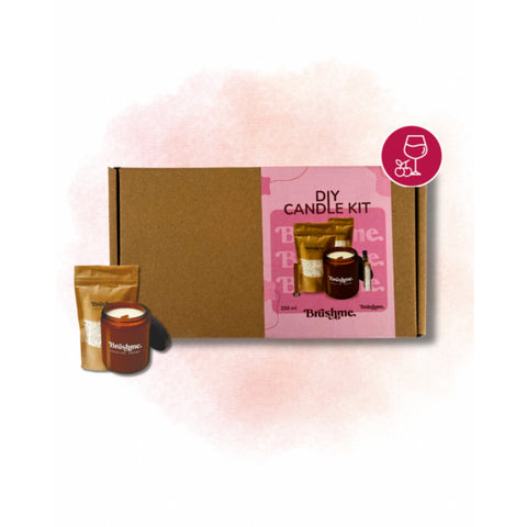 Zestaw do robienia świecy zalewanej „Wino wiśniowe” 250 ml (SCC001)