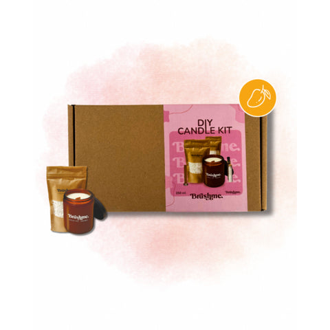 Zestaw do robienia świecy zalewanej „Jedwab mango” 250 ml (SCC005)