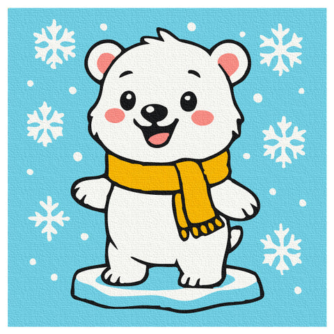 Kolorowanki na płótnie Miś na wakacjach (MBS073)