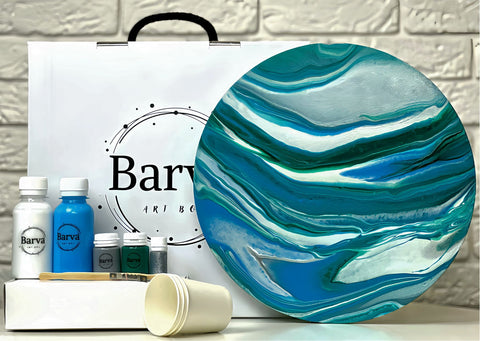 Zestaw do tworzenia Fluid art "Uran"