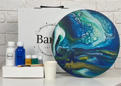 Zestaw do tworzenia Fluid art "Ziemia"