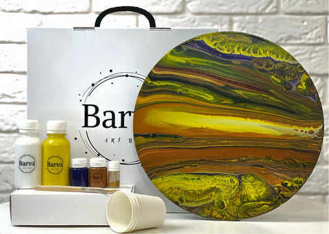 Zestaw do tworzenia Fluid art "Saturn"