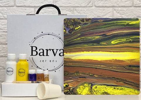 Zestaw do tworzenia Fluid art "Saturn"