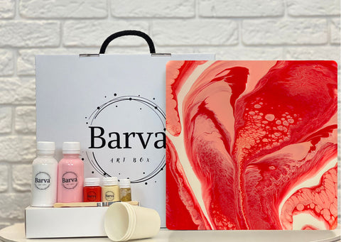 Zestaw do tworzenia Fluid art "Pocałunki"