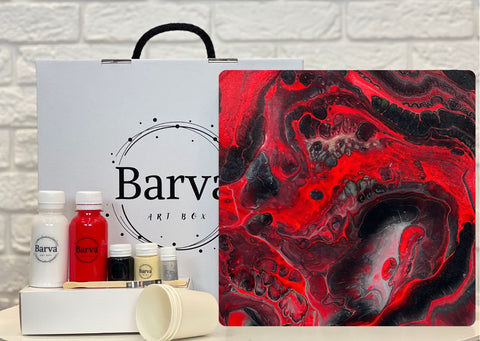 Zestaw do tworzenia Fluid art "Namiętność"