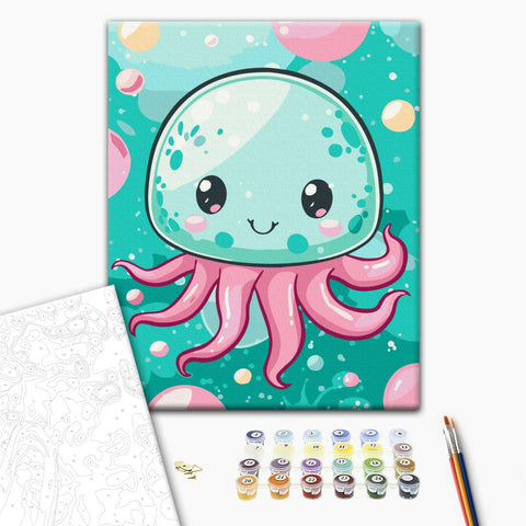 Malowanie po numerach Wesoła meduza (KBS0155)