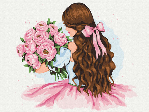 Malowanie po numerach Piwonie jako prezent © Alla Berezovska (RBS53730)