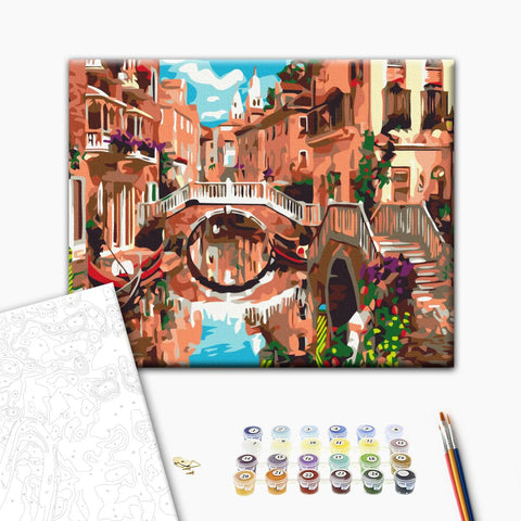 Malowanie po numerach Most nad kanałem (RBS23161)