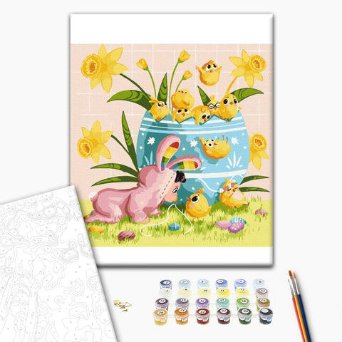 Malowanie po numerach Polowanie wielkanocne © artdi.ua (SBS021)
