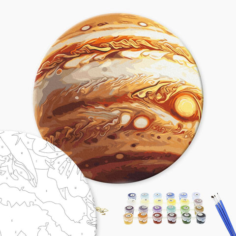 Okrągłe malowanie po numerach Jupiter (rozmiar L) (RC00090L)