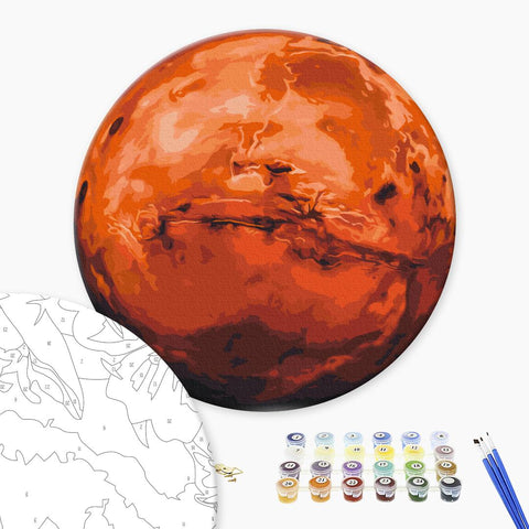 Okrągłe malowanie po numerach Mars (rozmiar L) (RC00088L)