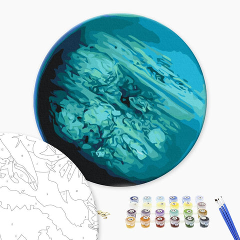 Okrągłe malowanie po numerach Uranus (rozmiar M) (RC00089M)