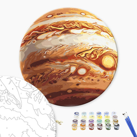 Okrągłe malowanie po numerach Jupiter (rozmiar M) (RC00090M)