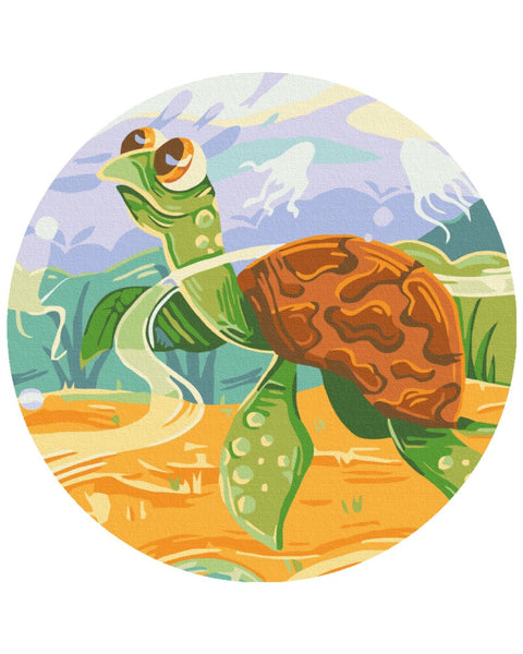 Okrągłe malowanie po numerach Morski świat © Didevych Kateryna (RC00064M)