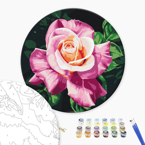 Okrągłe malowanie po numerach Piękno w ogrodzie © Anny Steshenko (RC00073M)