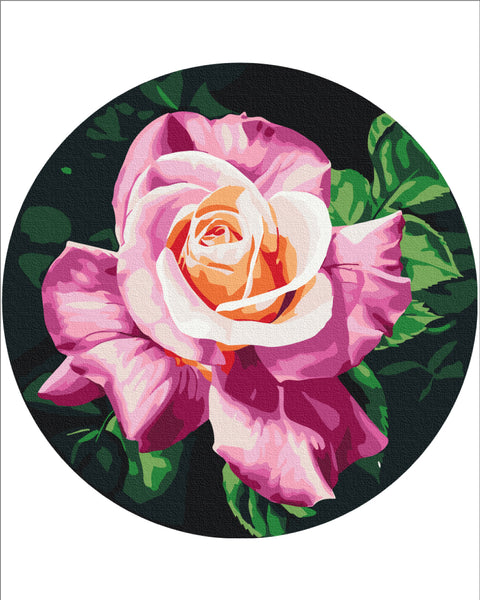 Okrągłe malowanie po numerach Piękno w ogrodzie © Anny Steshenko (RC00073M)