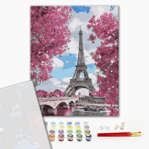 Premium malowanie po numerach Magnolia w Paryżu (PBS29271)