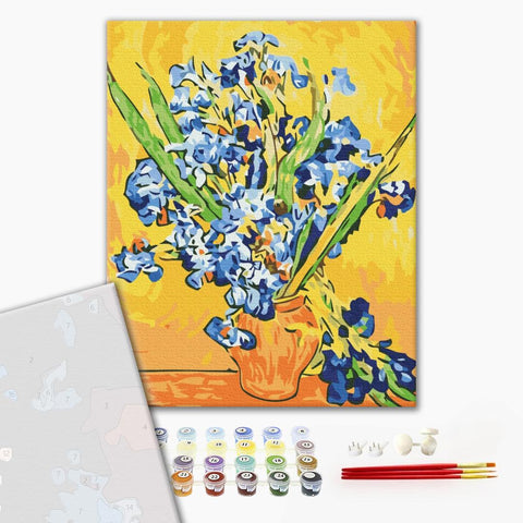 Premium malowanie po numerach Irysy w wazonie. Vincent van Gogh (PBS52876)