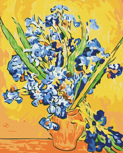 Premium malowanie po numerach Irysy w wazonie. Vincent van Gogh (PBS52876)