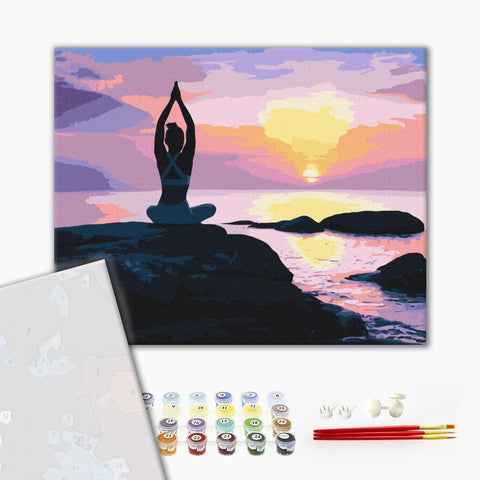 Premium malowanie po numerach Poranna medytacja (PBS52165)