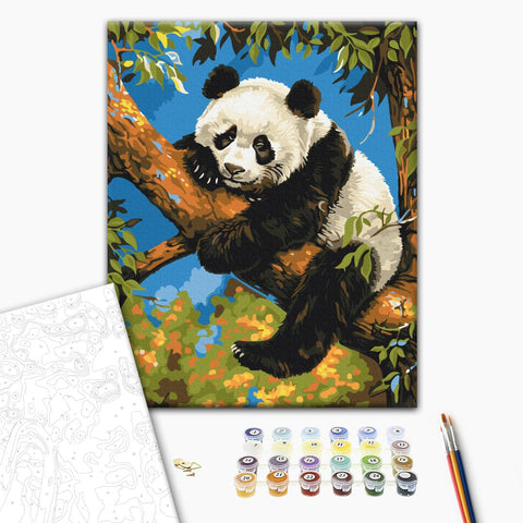 Malowanie po numerach Leniwa panda (BS53982)