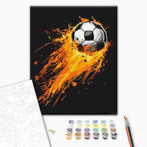 Malowanie po numerach Ognisty cel (BS54100)