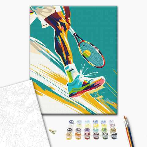 Malowanie po numerach Gra w tenisa (BS54103)