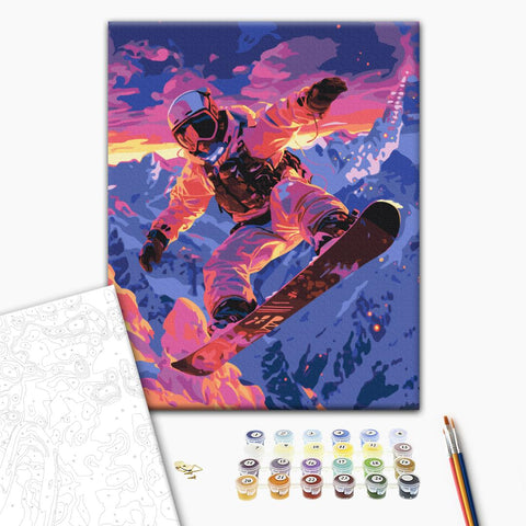 Malowanie po numerach Snowboardzista (BS54110)