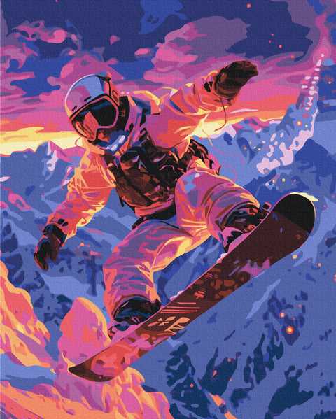 Malowanie po numerach Snowboardzista (BS54110)