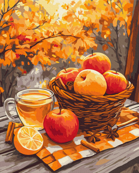 Malowanie po numerach Jabłka z cynamonem (BS54181)