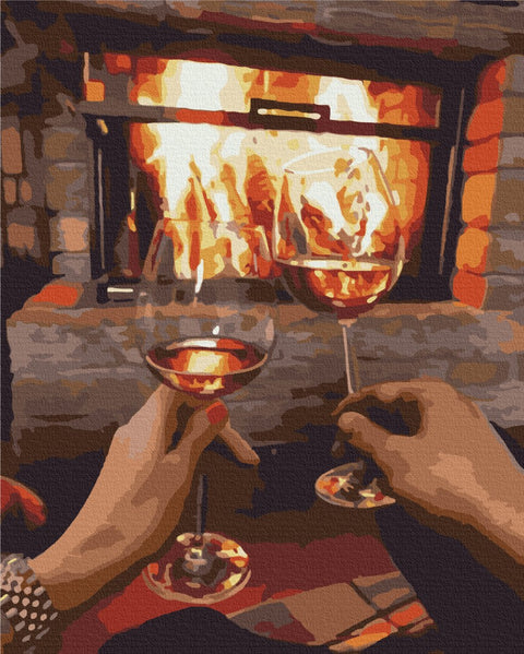 Premium malowanie po numerach Wieczór we dwoje (PBS51816)