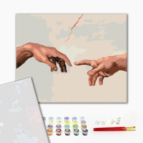 Premium malowanie po numerach Stworzenie Adama (PBS29287)