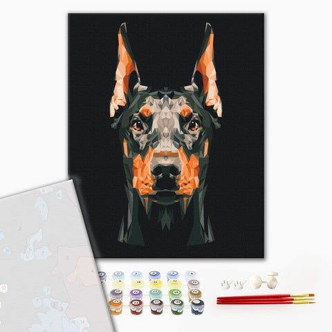 Premium malowanie po numerach Doberman (PBS53693)