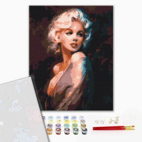 Premium malowanie po numerach Cień Monroe (PBS37728)
