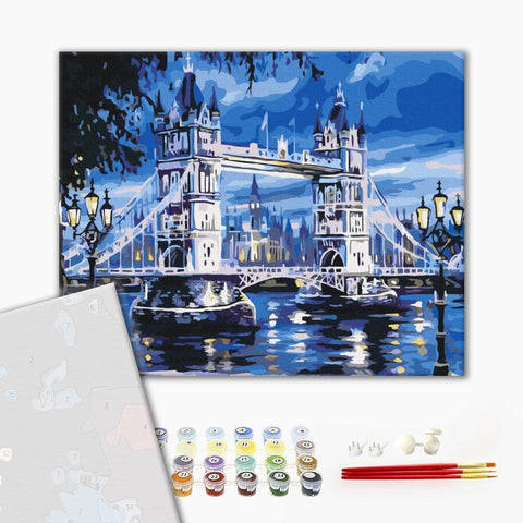Premium malowanie po numerach Tower Bridge (PBS7336)