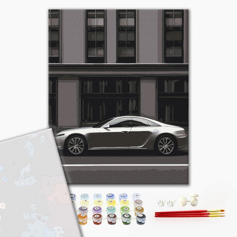 Premium malowanie po numerach Auto w stolicy (PBS53757)