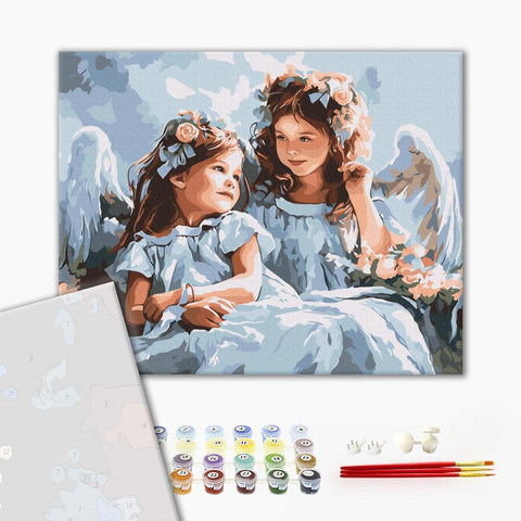 Premium malowanie po numerach Anioły (PBS53773)