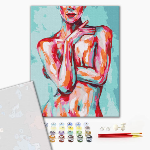 Premium malowanie po numerach Naga elegancja (PBS53921)