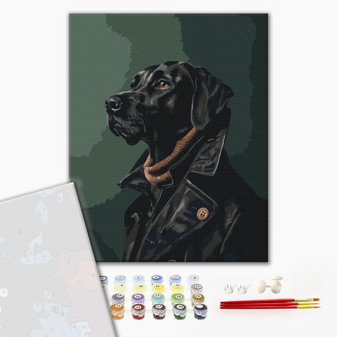 Premium malowanie po numerach Dżentelmen w trenczu (PBS53932)